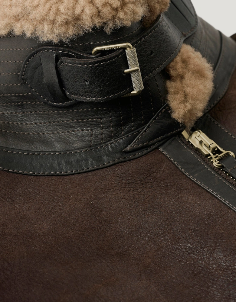 Belstaff Winterbrook Jacket Dark Brown/Sand