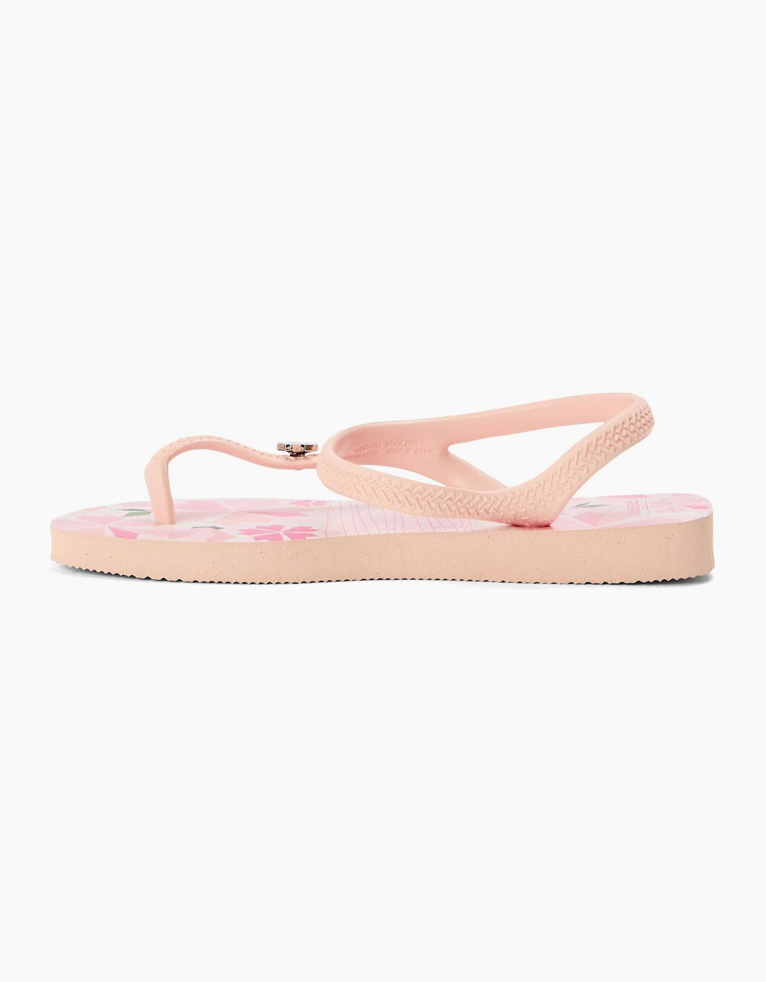 Floral Patterned Thong Toe Flip Flops