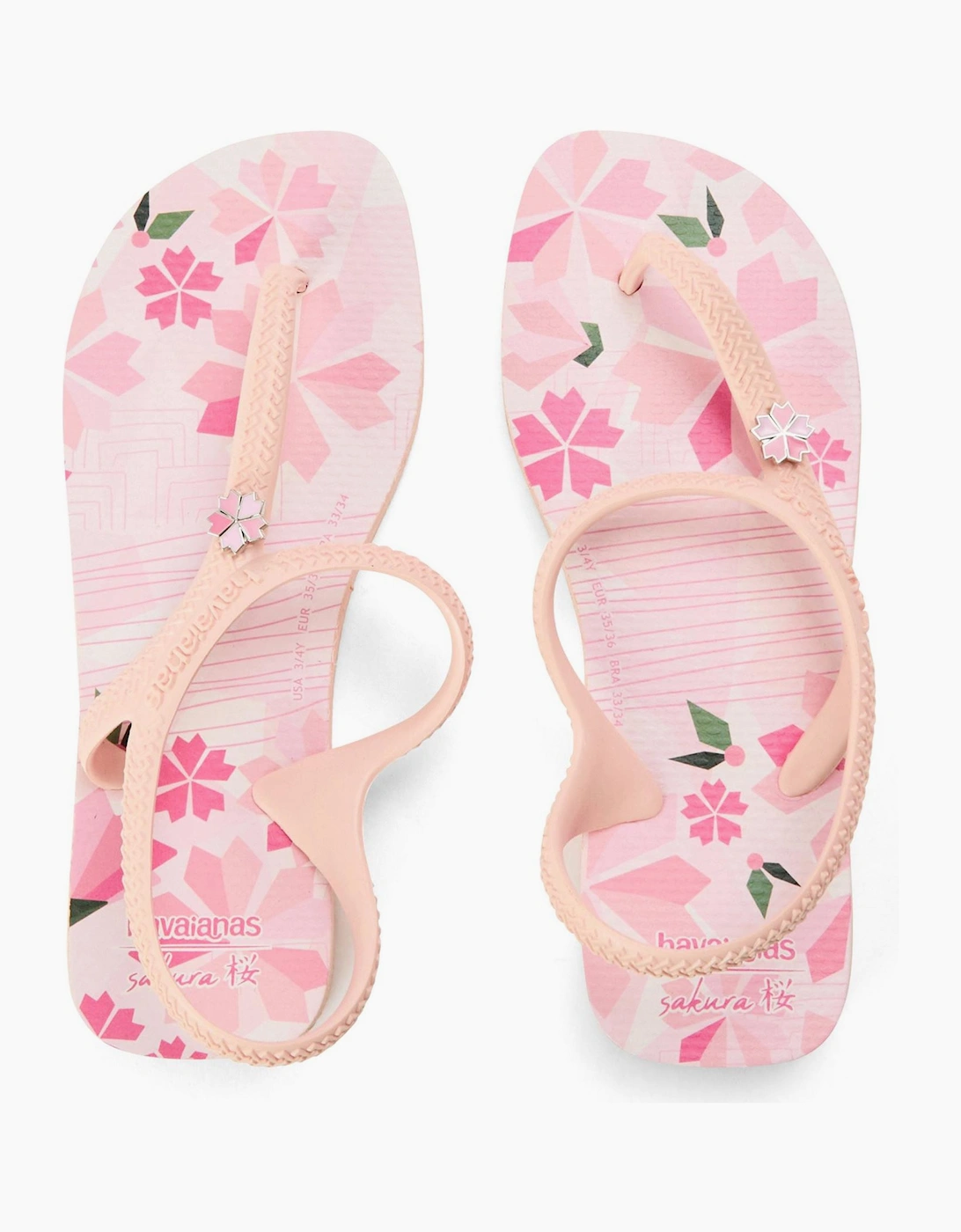 Floral Patterned Thong Toe Flip Flops