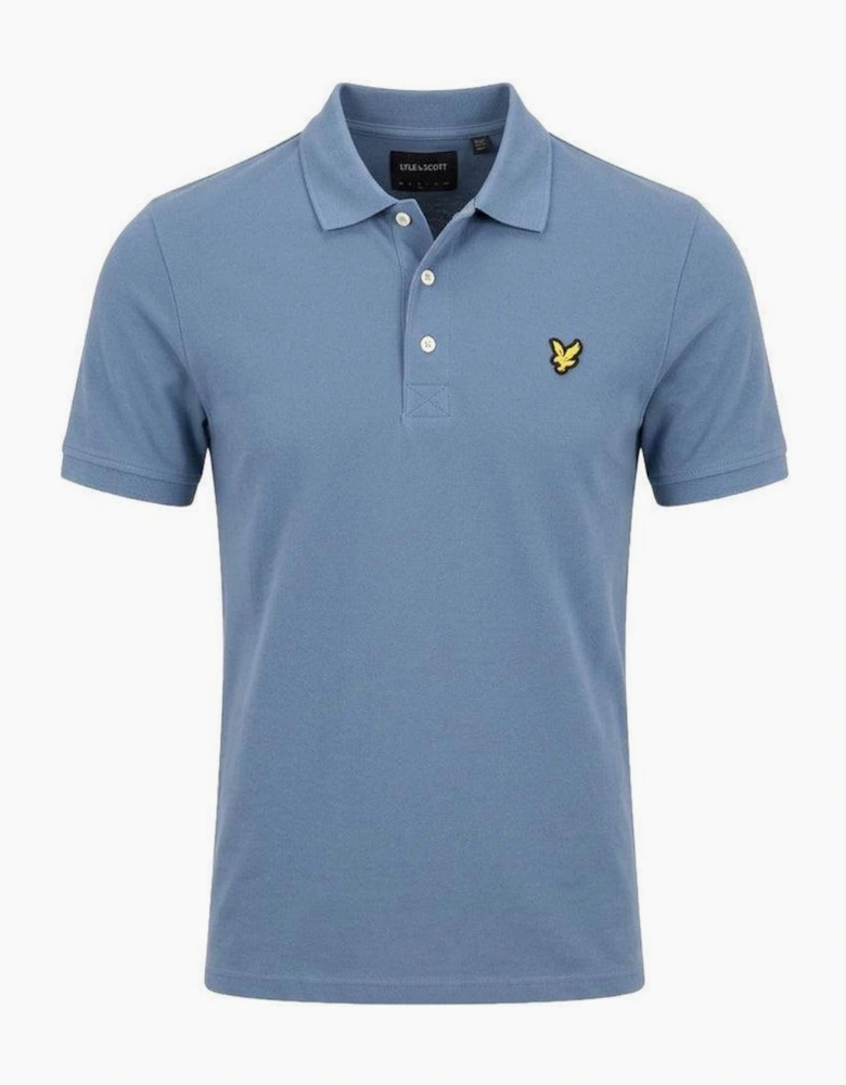 Lyle & Scott Plain Polo Shirt Power Blue