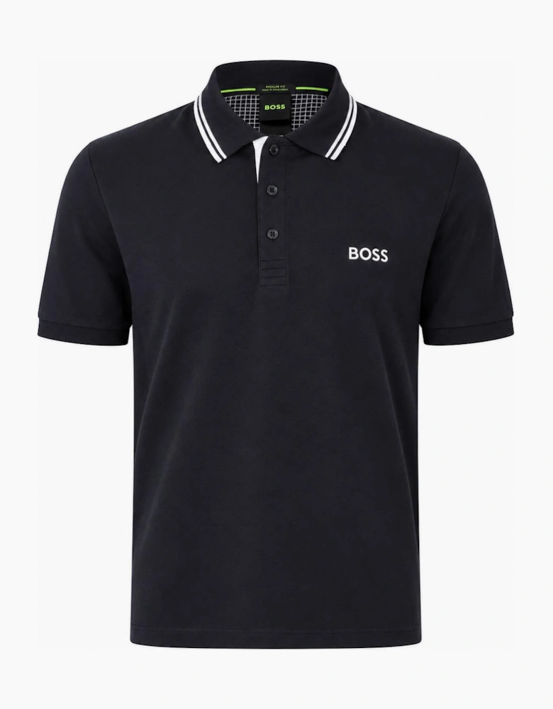 BOSS Paddy Pro Polo Shirt Dark Blue/Grey/White