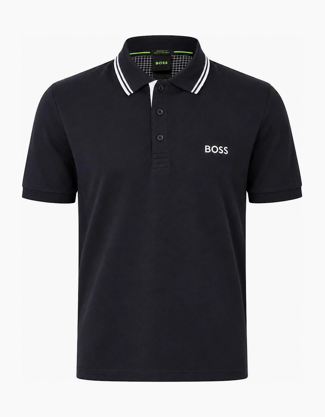 BOSS Paddy Pro Polo Shirt Dark Blue/Grey/White