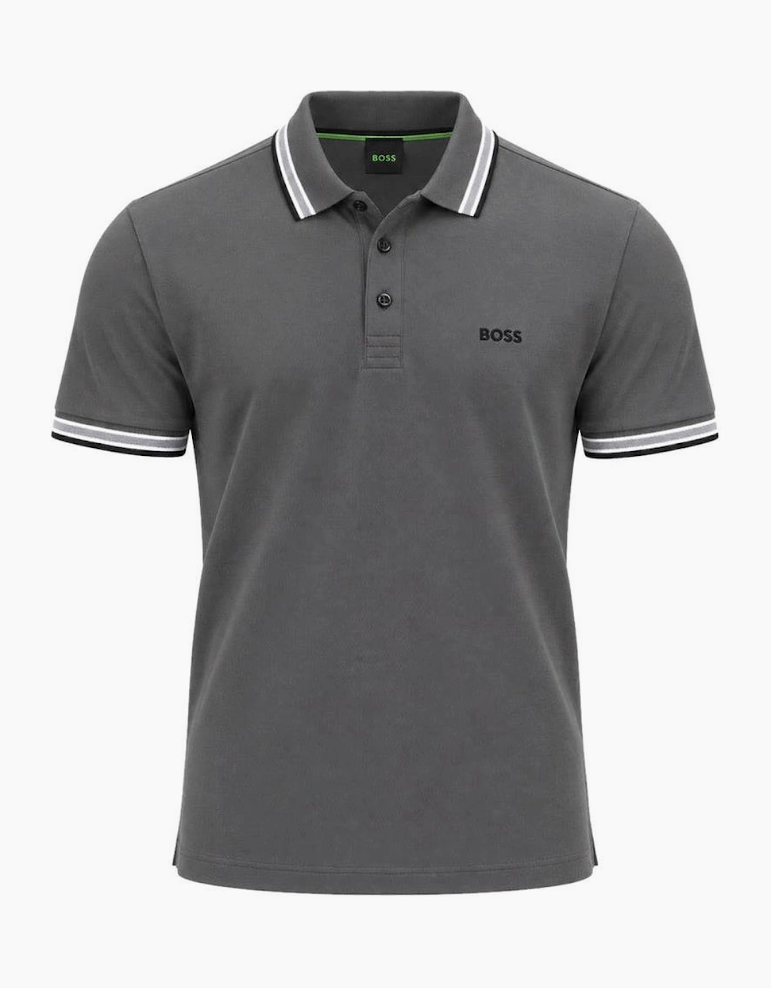 BOSS Paddy Piqué Polo Shirt Dark Grey