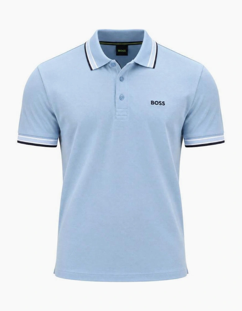 BOSS Paddy Piqué Polo Shirt Light/Pastel Blue