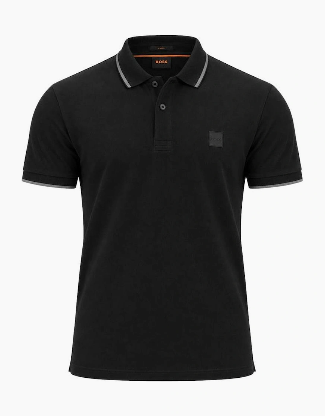 BOSS Slim Fit Passertip Polo Shirt Black