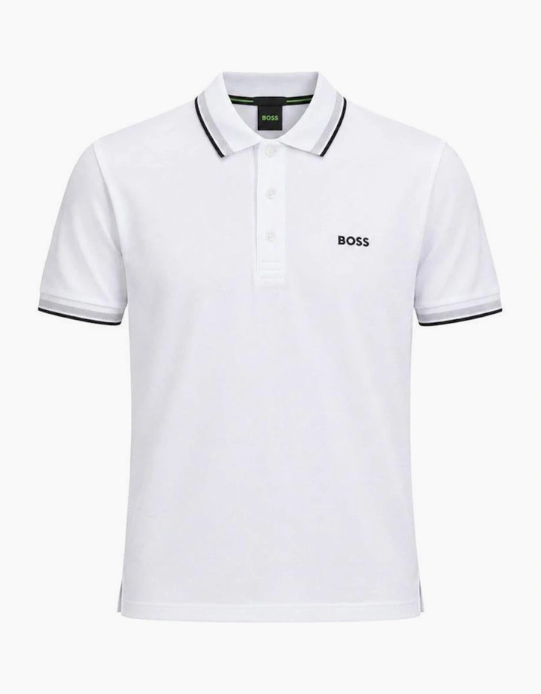 BOSS Paddy Piqué Polo Shirt White