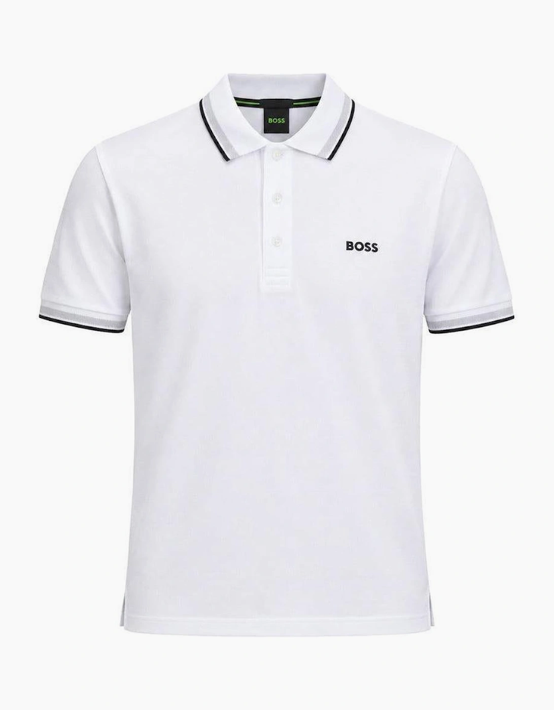 BOSS Paddy Piqué Polo Shirt White