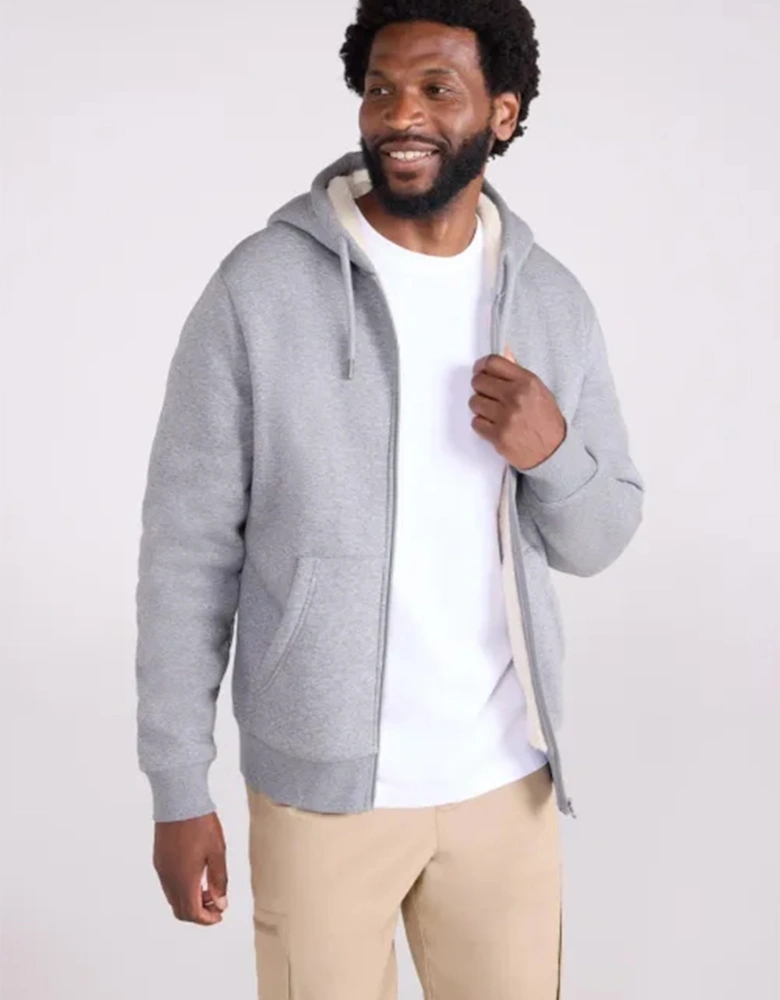 Mountain Warehouse Mens Dalton Borg Lined Full Zip Hoodie