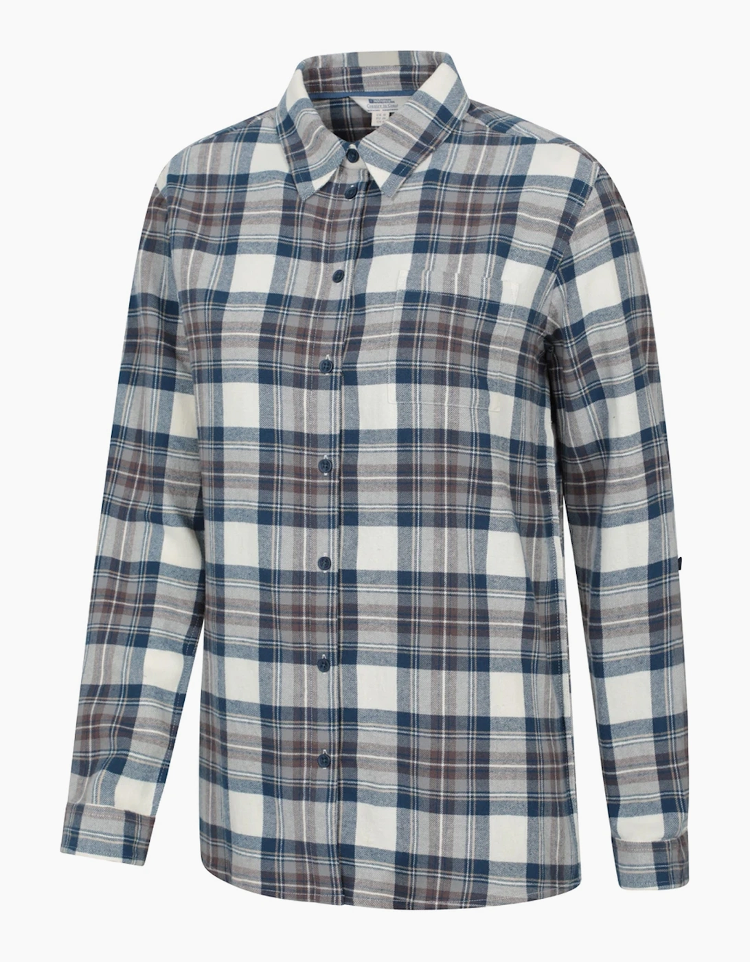 Mountain Warehouse Womens/Ladies Balsam Brushed Flannel Longline Shirt