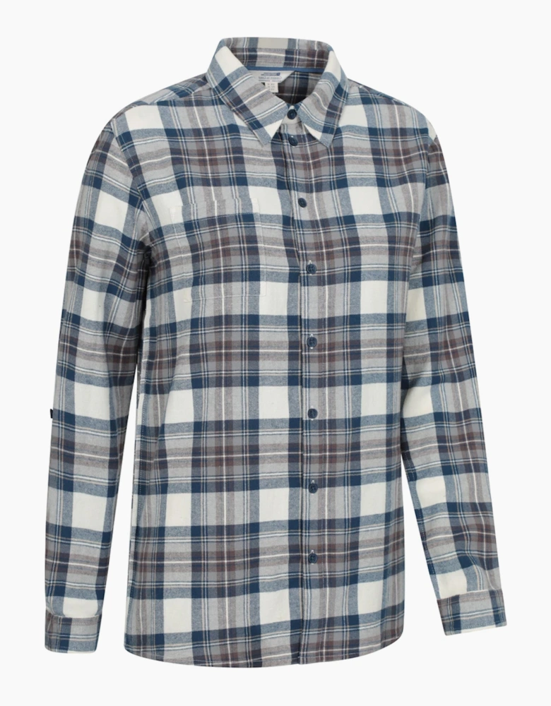 Mountain Warehouse Womens/Ladies Balsam Brushed Flannel Longline Shirt