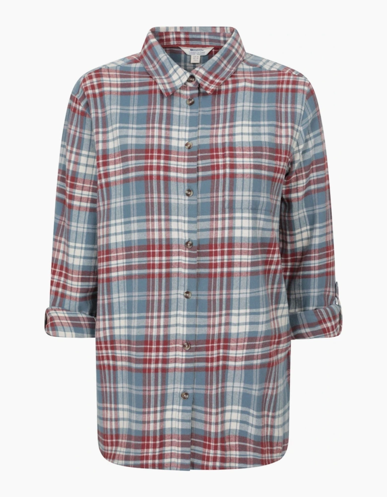 Mountain Warehouse Womens/Ladies Balsam Brushed Flannel Longline Shirt