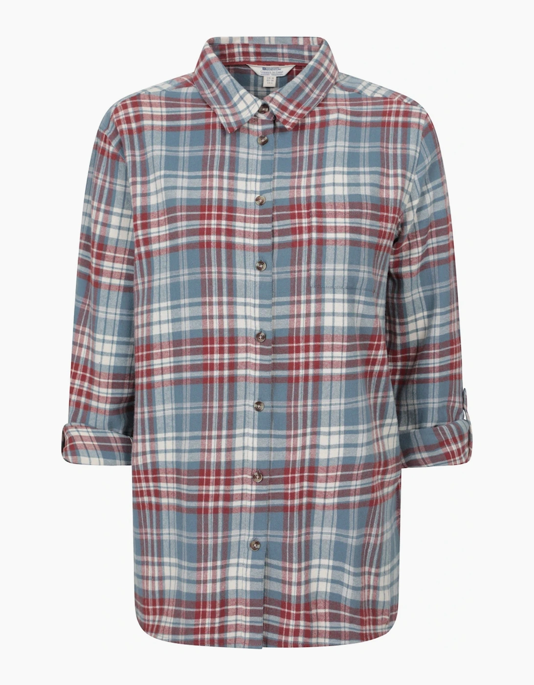 Mountain Warehouse Womens/Ladies Balsam Brushed Flannel Longline Shirt