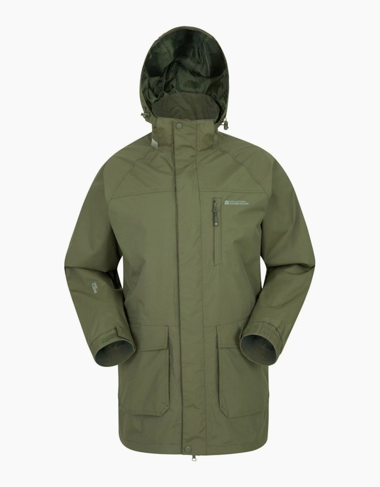 Mountain Warehouse Mens Glacier II Long Waterproof Jacket