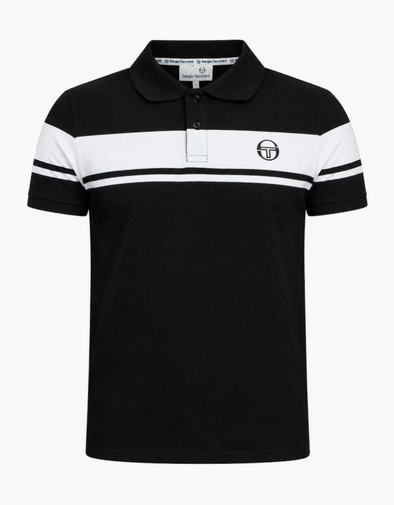 Sergio Tacchini Young Line Polo Shirt Black/White