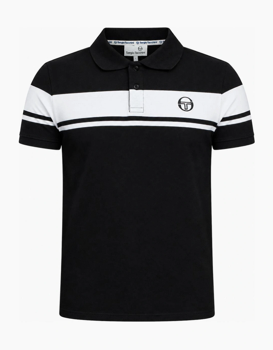 Sergio Tacchini Young Line Polo Shirt Black/White