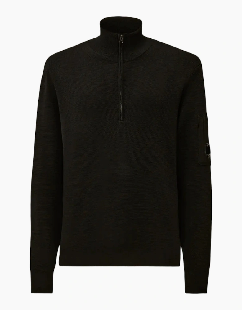 Re-Wool Quarter Zip Lens Knit