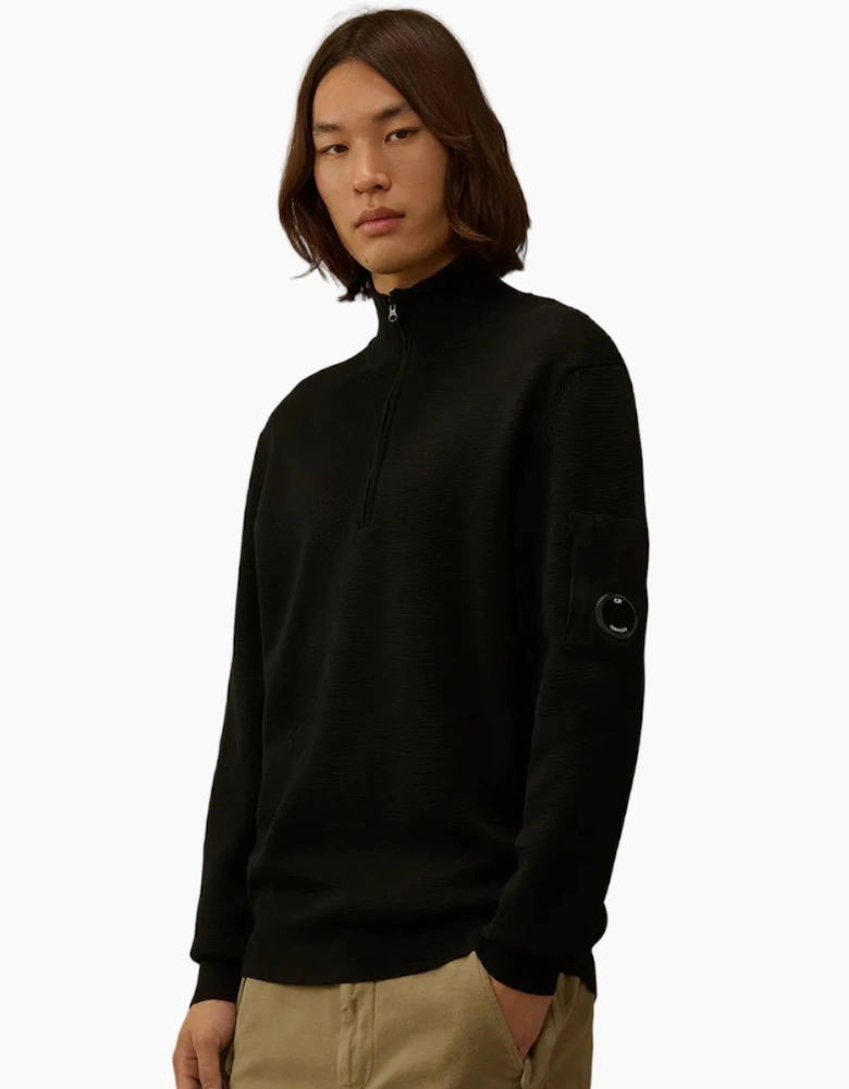 Re-Wool Quarter Zip Lens Knit
