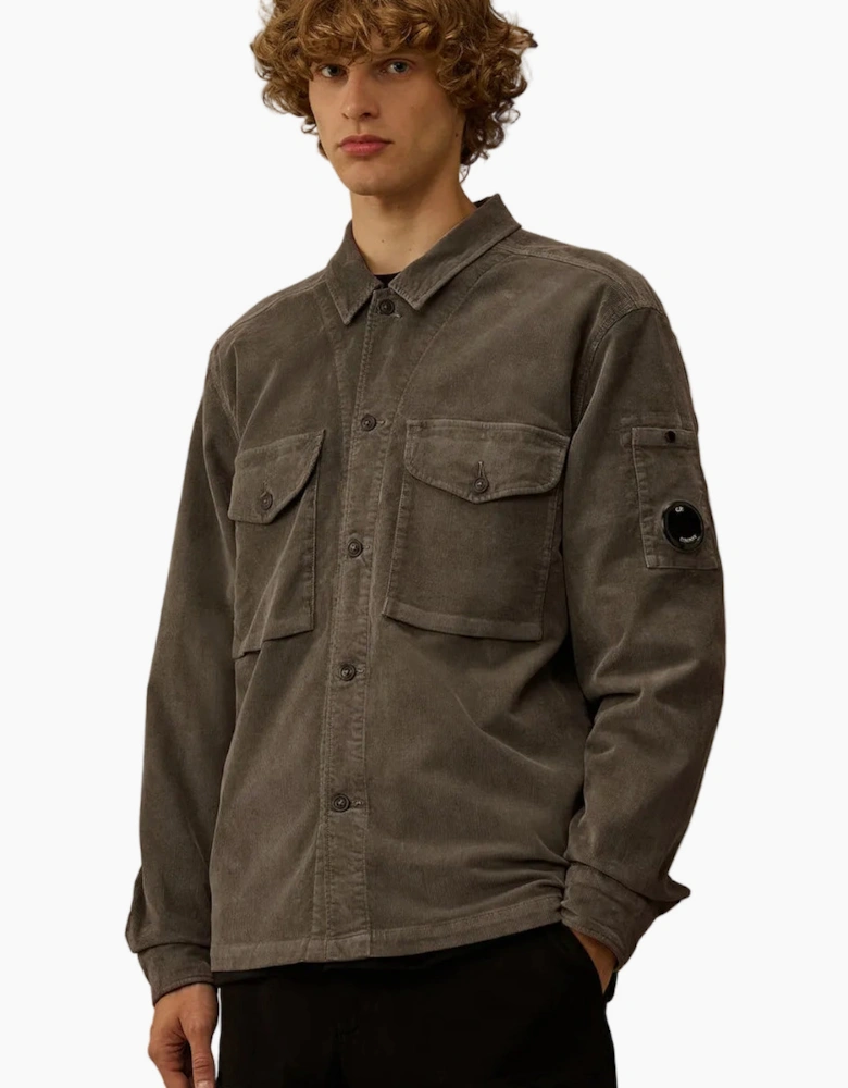 Stretch Corduroy Lens Overshirt