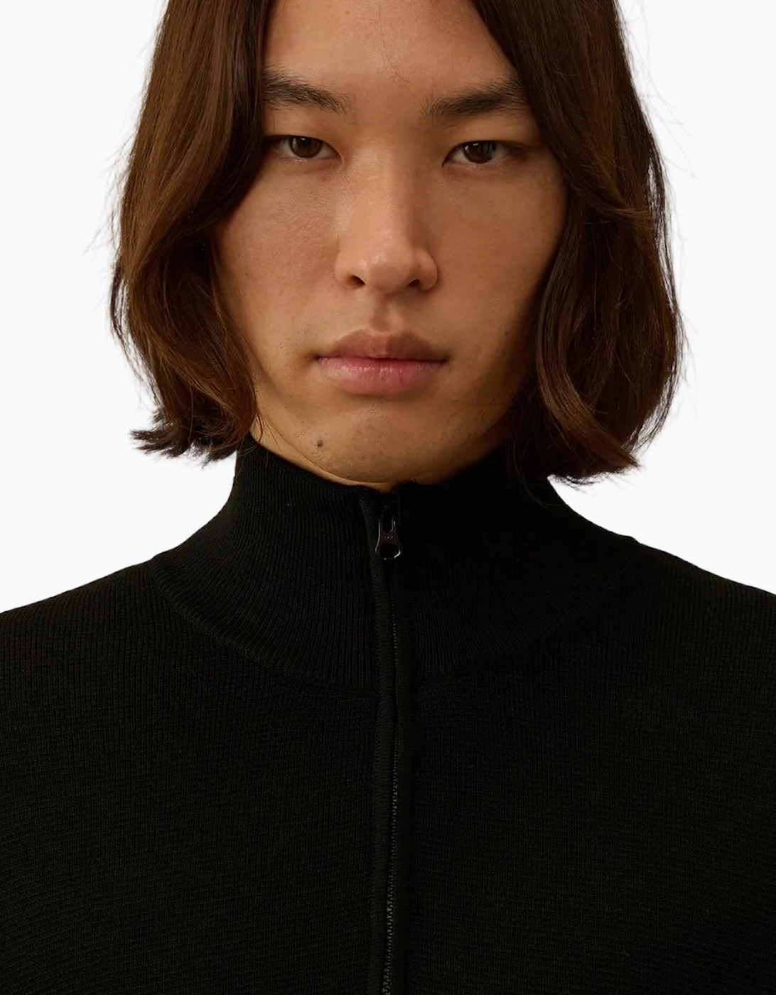 Re-Wool Quarter Zip Lens Knit