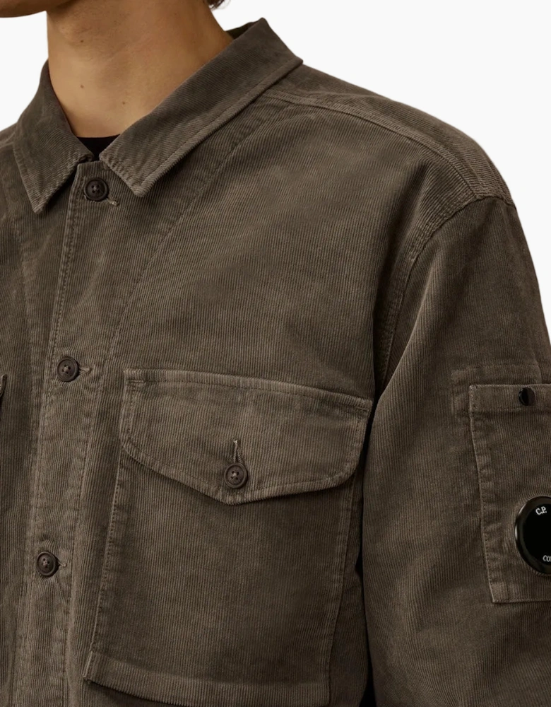 Stretch Corduroy Lens Overshirt