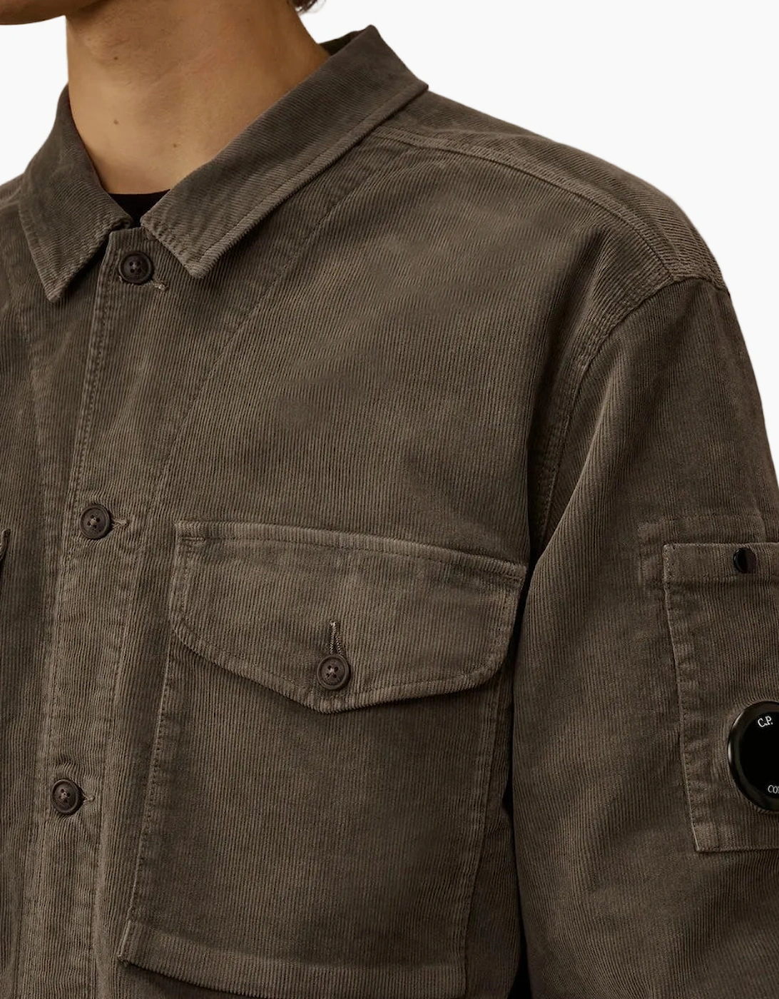 Stretch Corduroy Lens Overshirt