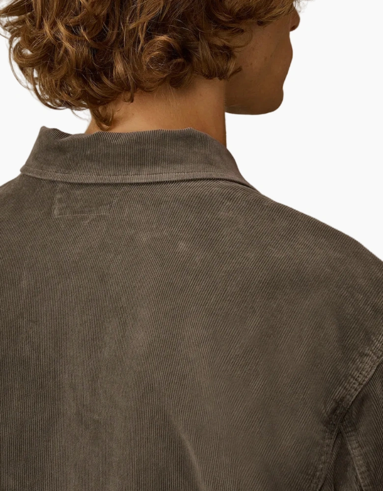 Stretch Corduroy Lens Overshirt