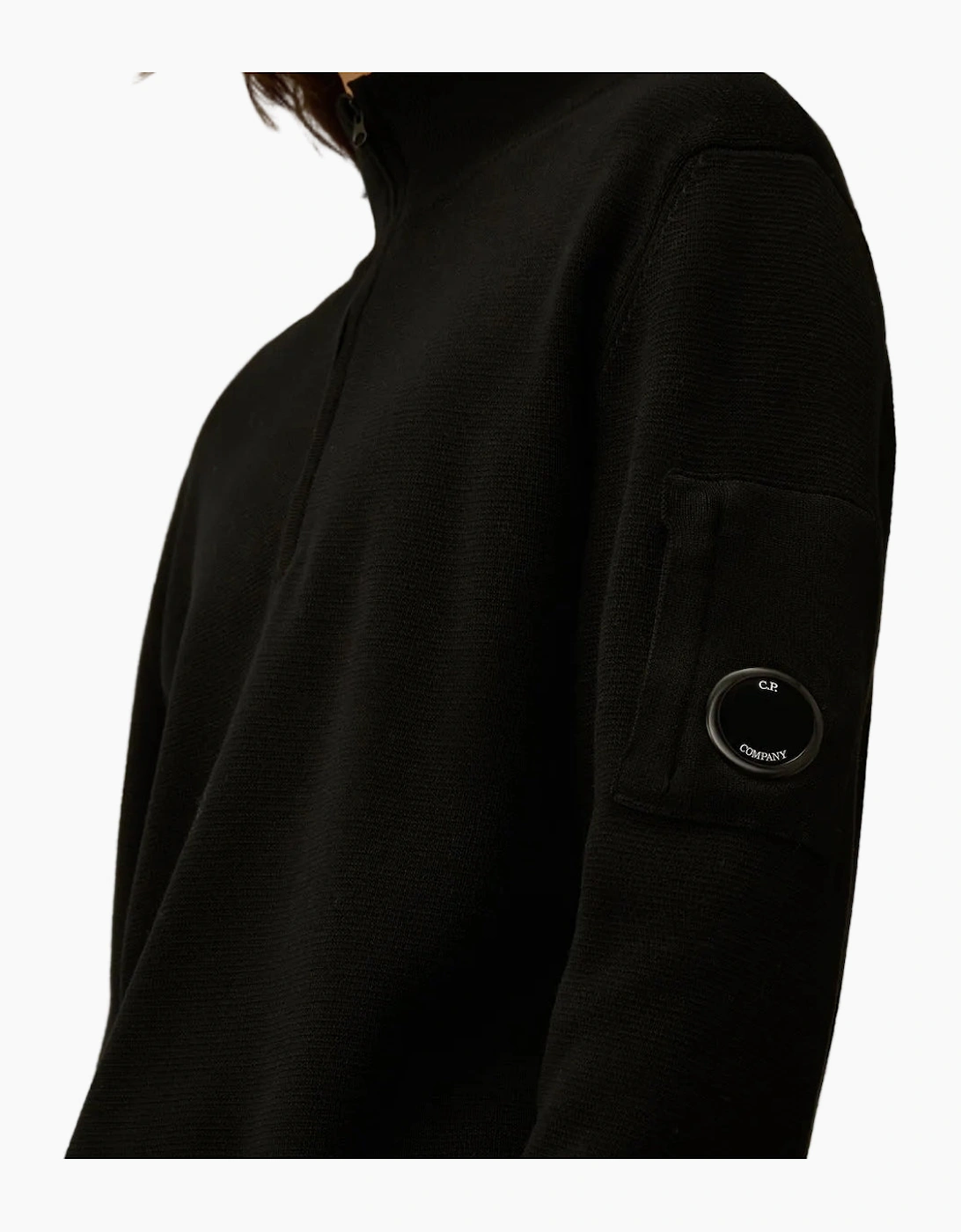 Re-Wool Quarter Zip Lens Knit