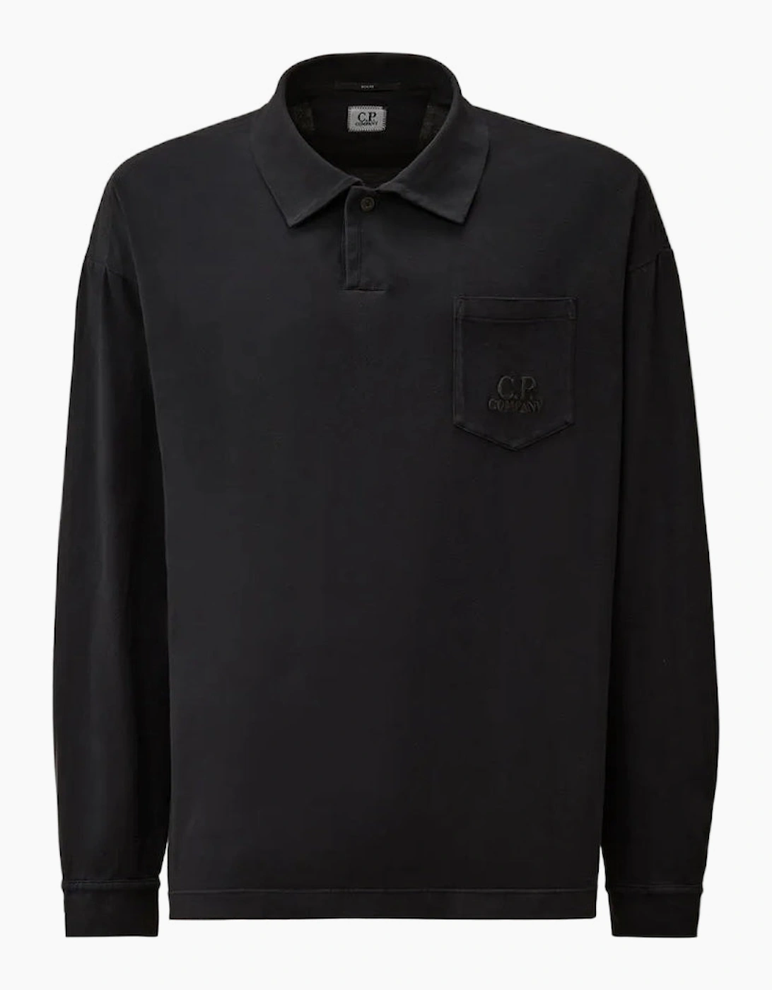 Long Sleeve Pocket Logo Jersey Polo