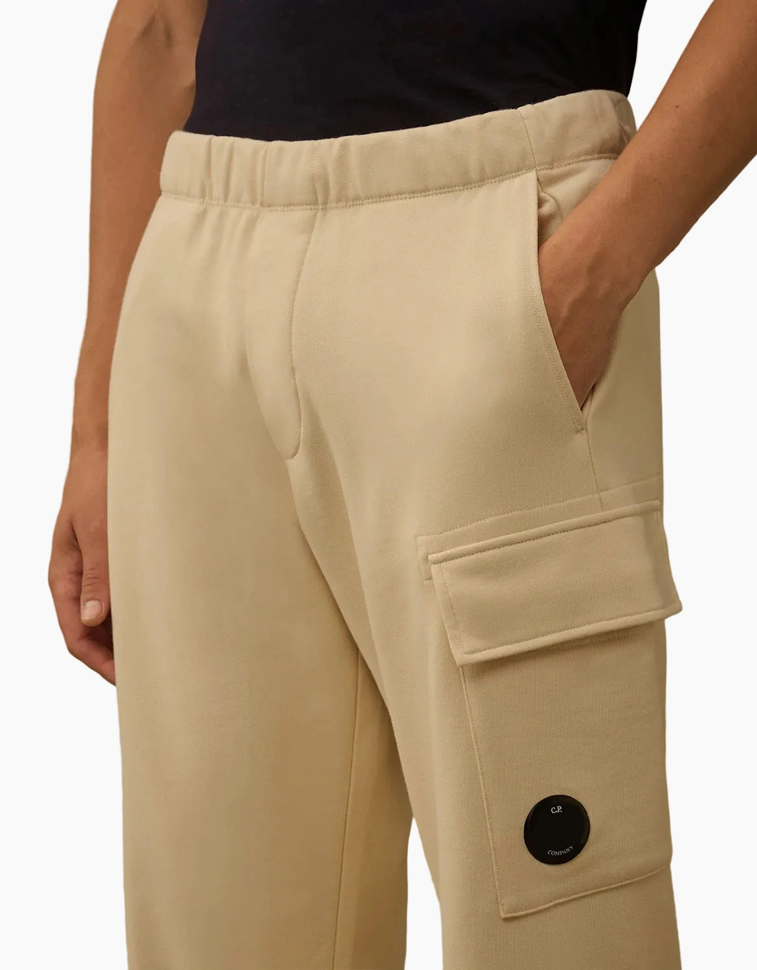 Diagonal Raised Fleece Lens Sweatpants