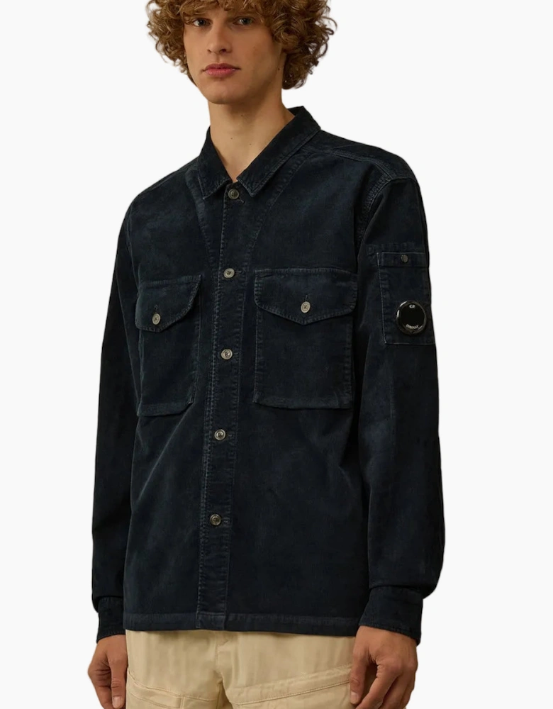 Stretch Corduroy Lens Overshirt