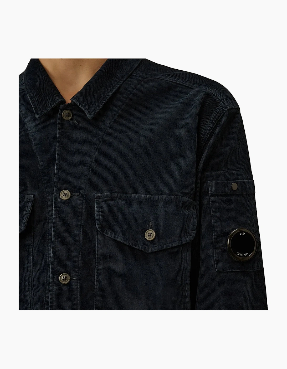 Stretch Corduroy Lens Overshirt