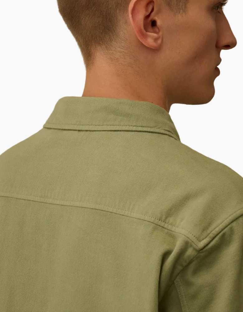 Armoured Stretch Satin Lens Overshirt