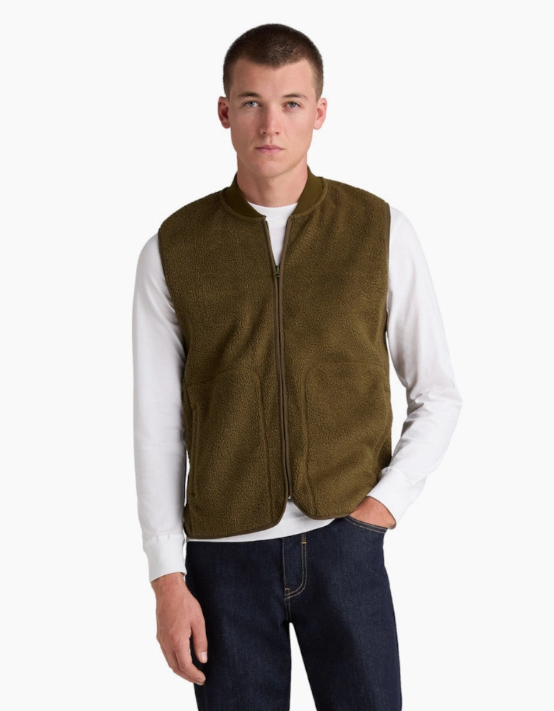 Remus Uomo Fleece Gilet 33 Green