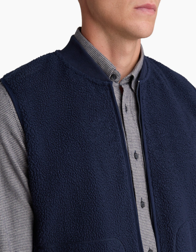 Remus Uomo Fleece Gilet 27 Blue