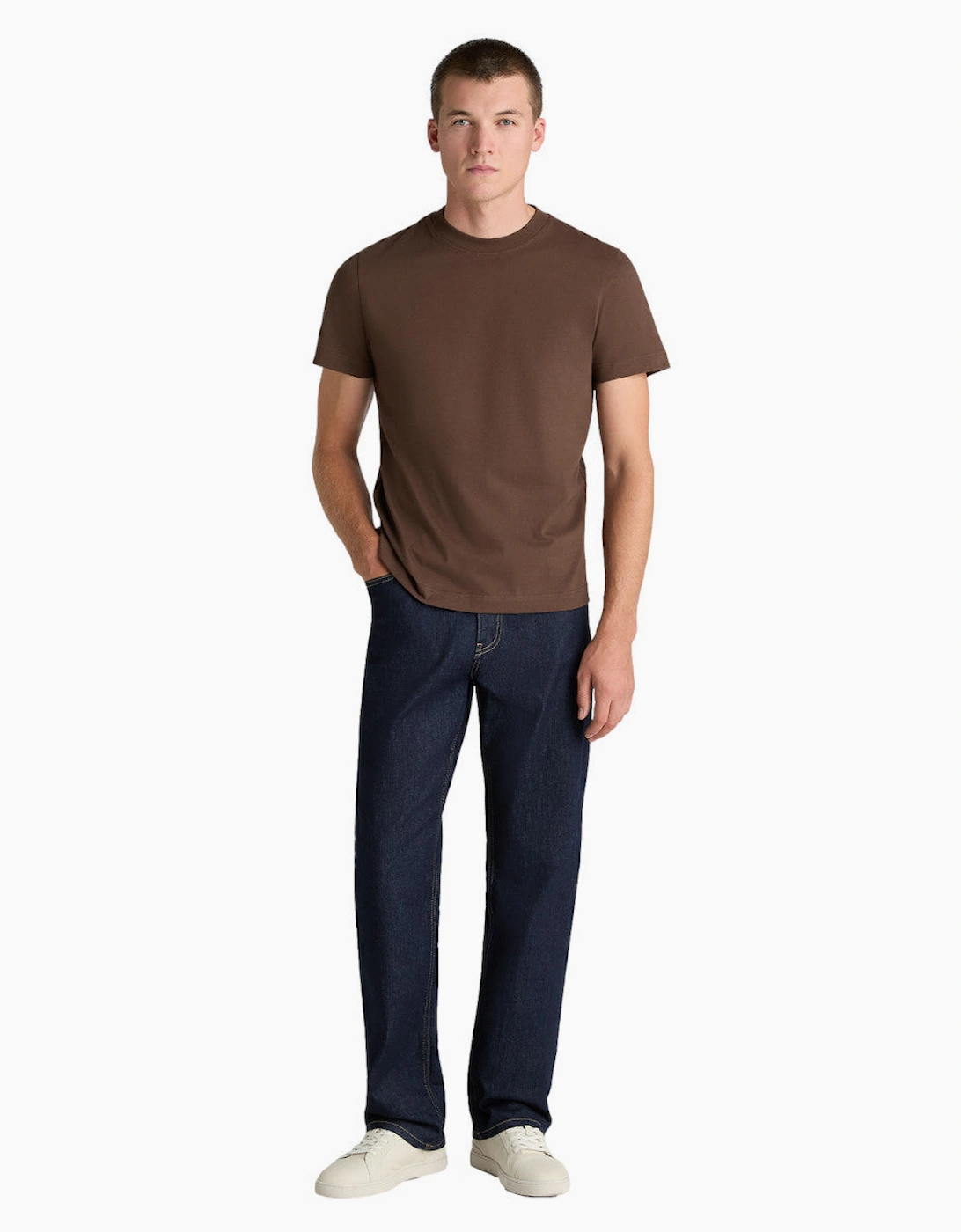 Remus Uomo Organic Cotton T-Shirt 47 Brown