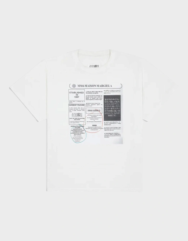 MM6 Label Patch T-Shirt Off-White