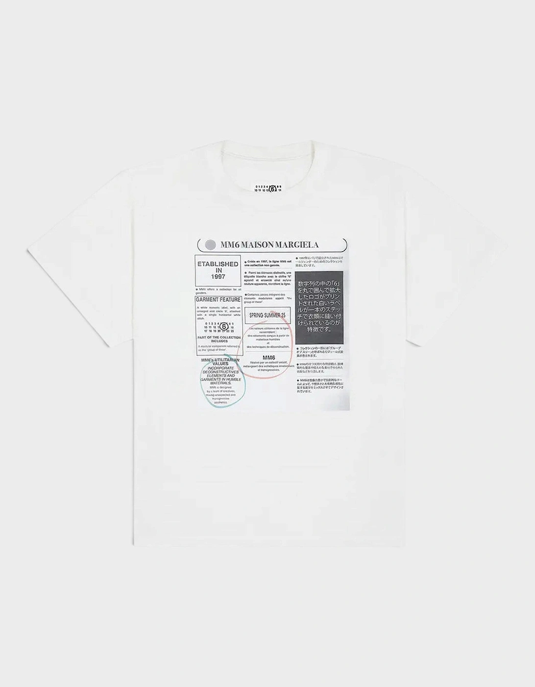 MM6 Label Patch T-Shirt Off-White