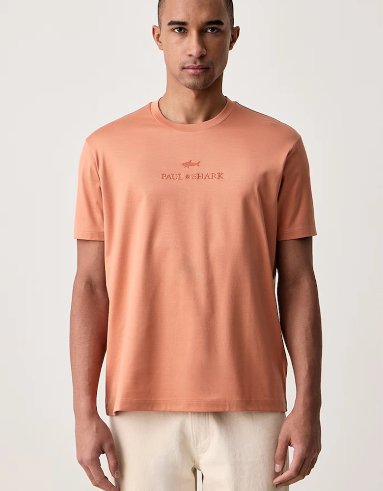 Paul & Shark Cotton Raised Embroidered Logo T-Shirt
