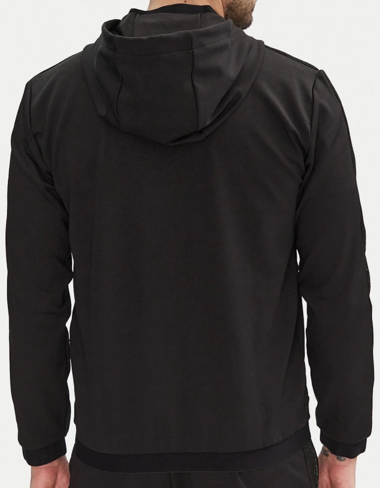 Gold Edition Taped Black Zip Hoodie