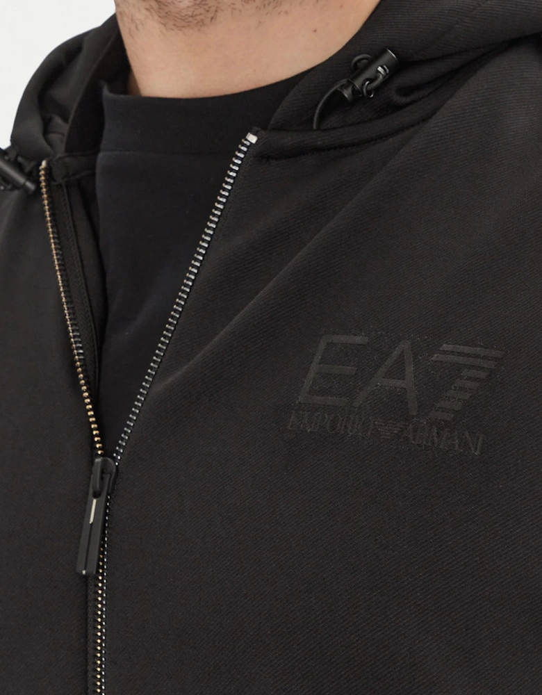 Gold Edition Taped Black Zip Hoodie