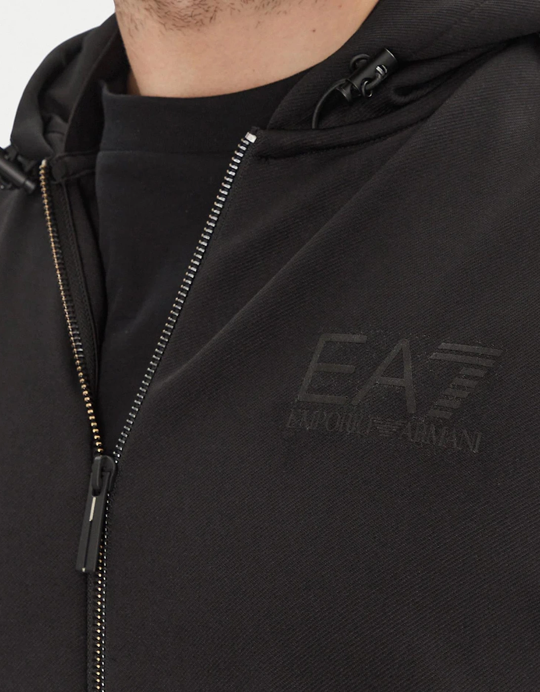 Gold Edition Taped Black Zip Hoodie