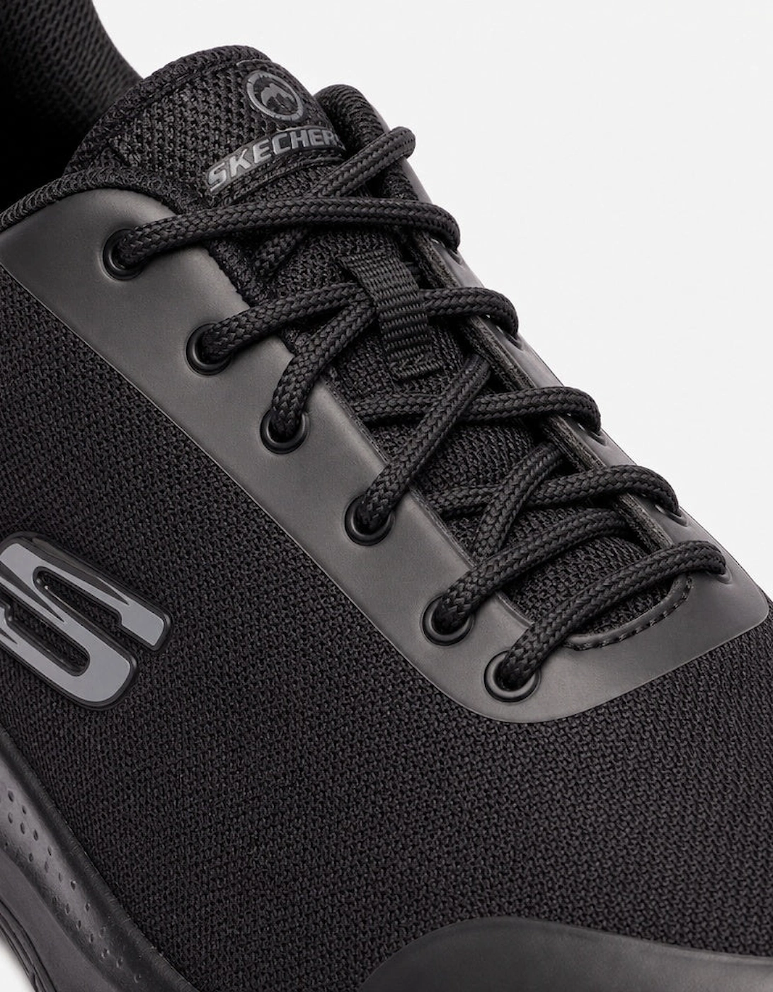 Skechers Work 200086EC Arch Fit SR - Ringstap Mens Steel Toe ESD Safety Trainers Black