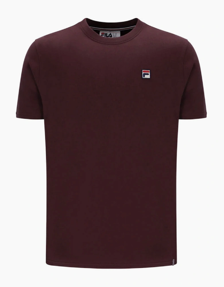 Fila Vintage Sunny 2 Essential T-Shirt Narrow Collar Rib - Fudge Burgundy