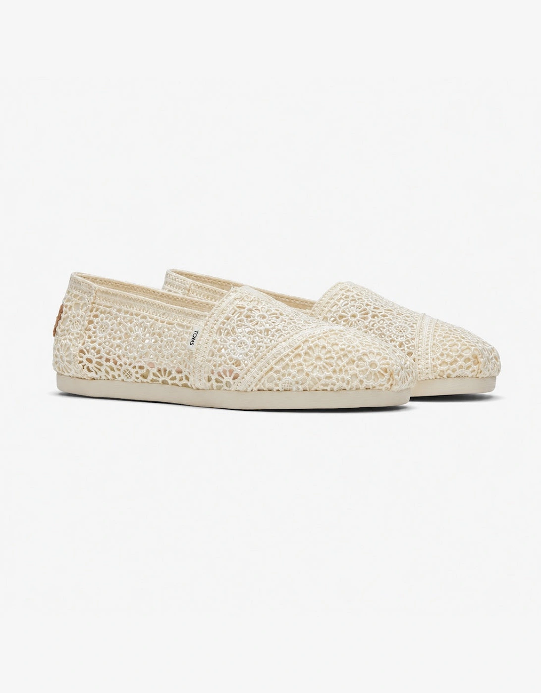 ALPARGATA Womens Crochet Espadrille Natural