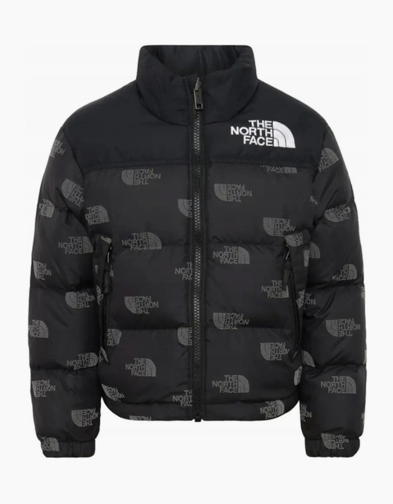 The North Face Junior Printed Padded Jacket Black