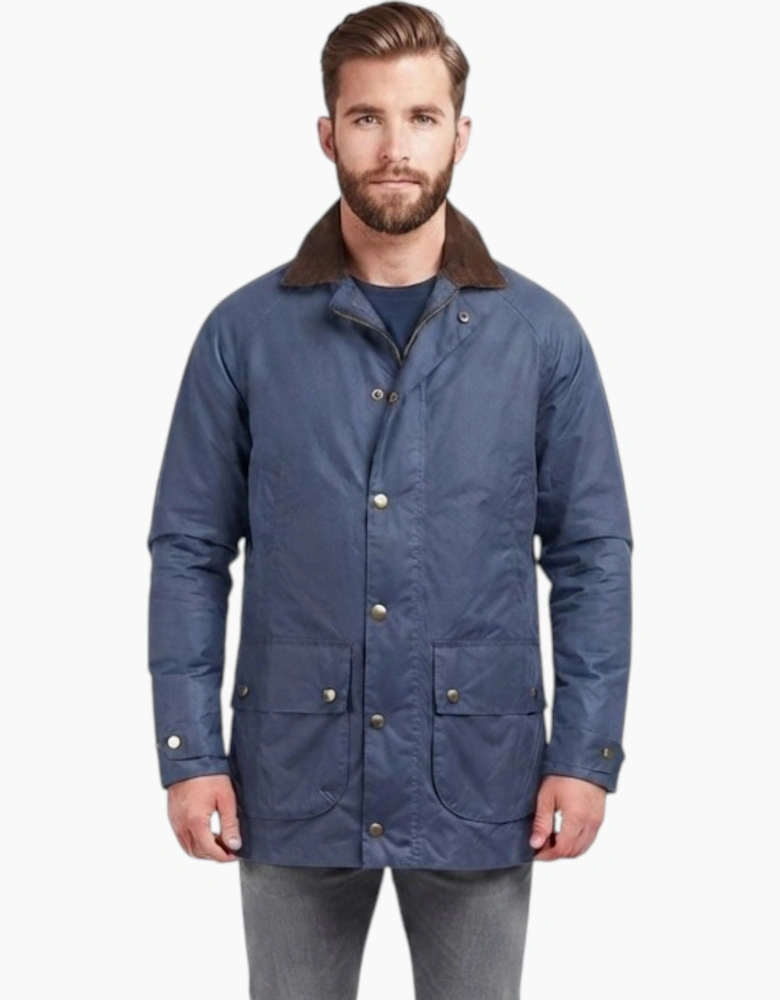 FARAH DNY 4001 Mens Parka Jacket Navy Padded Quilted Casual Winter Outwear Coat