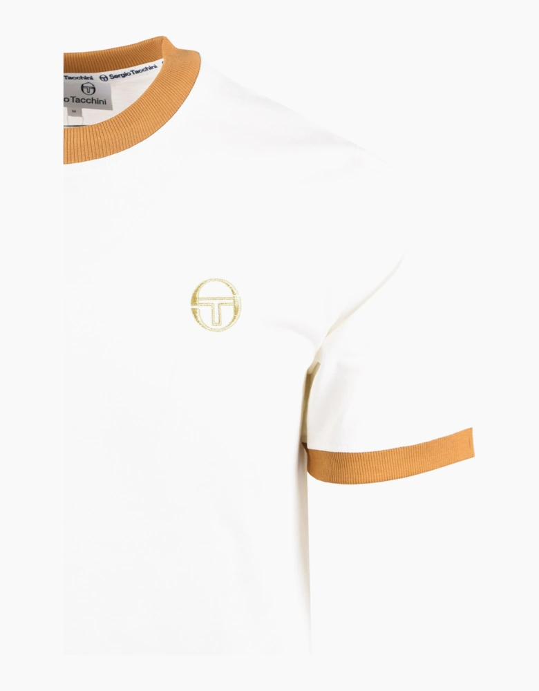 SERGIO TACCHINI NERA T-SHIRT GARDENIA/GOLD