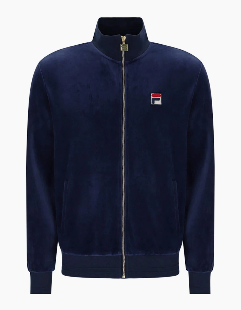 Fila Vintage Nero 2 Velour Track Jacket - Fila Navy