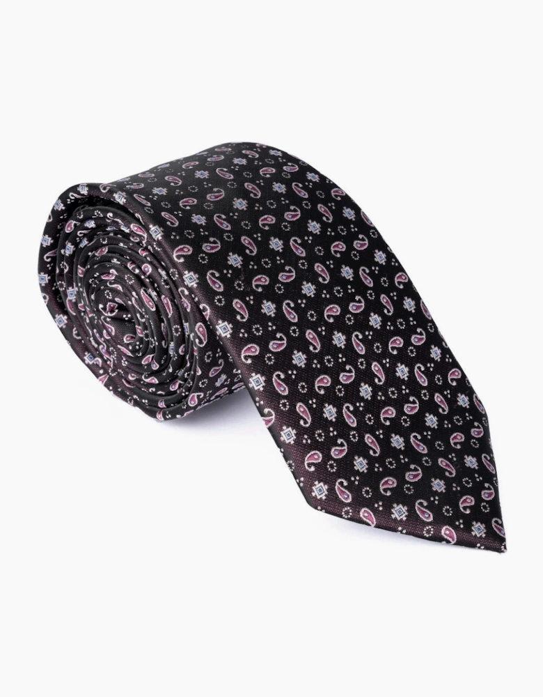Remus Uomo Tie & Pocket Square 68 Burgandy