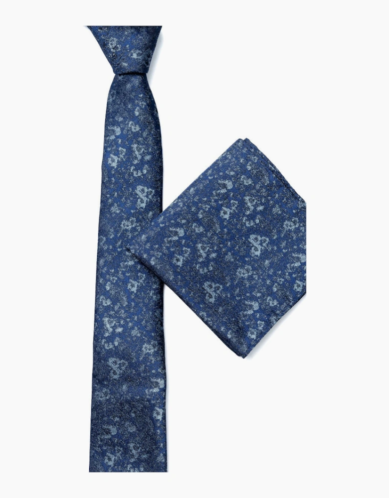 Remus Uomo Tie & Pocket Square 25 Blue